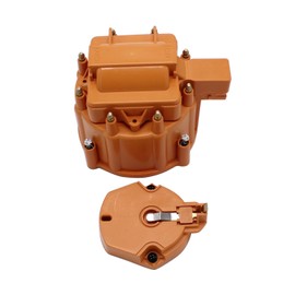 1 Set SHLPDFM Orange Male HEI Large Distributor Cap Rotor Kit Fits for Chevy GM SBC BBC 305 307 327 350 396 427 454