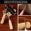 30 Pcs Leather Sewing Kit,Leather Working Tools With Curved Mattress