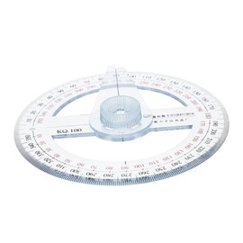 Gatuida 360 Degree Protractor Circle Geometric Ruler Multi-Angle Measuring Ruler Office Drafting Tool