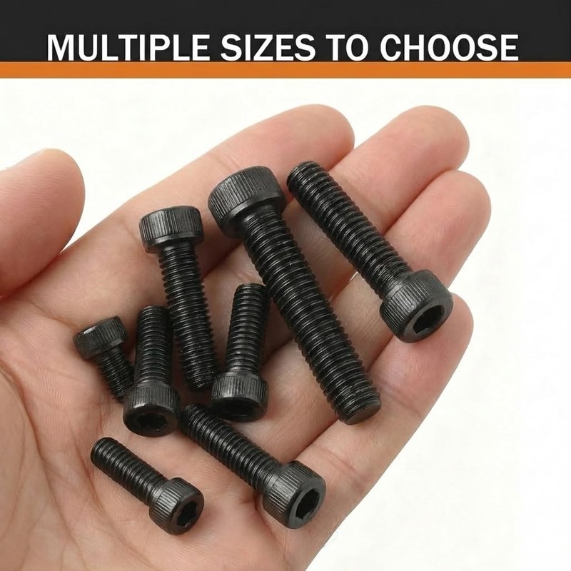 1/4 x 1/2 (30 Pack) Socket Head Cap Screws, Black
