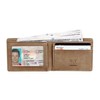 Gostwo Slim Wallet for Men Minimalist Leather ID Window Front