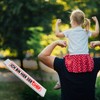 Wooden metre stick with funny saying and crown – Ich
