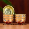 Ciieeo 7pcs Feng Shui Alloy Offering Bowl - Worship Cup,