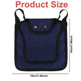 Chicken Saddle for Hens, 7.48 Inch Polyester Chicken Aprons with Adjustable Strap Hen Saddle Back Protector Poultry Accessories (Dark Blue)