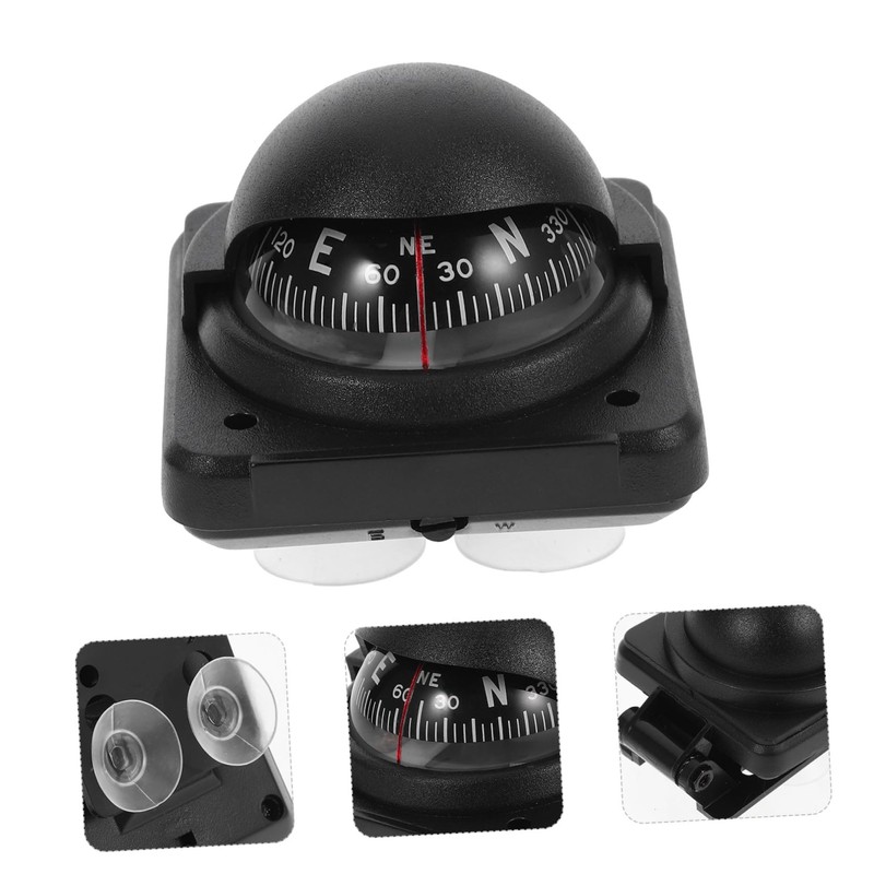 Mobestech Car Dashboard Accessories Marine Compass for Boats Compact Ball