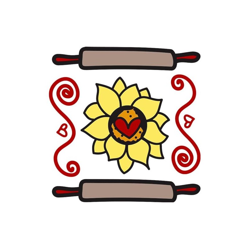 CafePress Rolling Pins 5.5" Round Car Magnet Magnetic Bumper Display