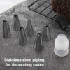 Piping Bag and Nozzles Set with Coupler, 100Pcs Disposable Piping