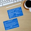 Laser Metal Miranda Warning Card / Standard Field Sobriety Test