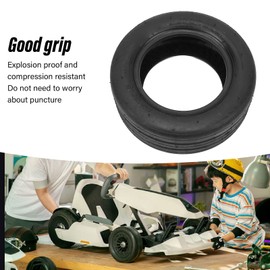 QANYEGN Go Kart Tire, Front Wheel Rubber Vacuum Tires, Heavy Duty Replacement Tire for Karting Car Riding Supplies Accessories