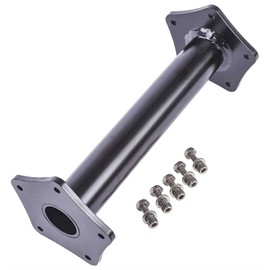 JEGS 60767 Steering Column Extension 5-Bolt Plate 8 in. Tube Stainless Steel Har