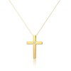 LYSphoenix 14k Gold Plated Silver Cross Necklace for Women Trendy