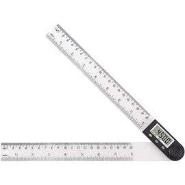 ANCLLO Digital Angle Finder Ruler 8 inch/200mm Digital Protractor with Data Hold Function and Zeroing Resetting LCD Display Electronic Spirit Level Gauge Angle Ruler