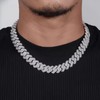 GIHENHAO 2pcs Cuban Link Chain for Men, Rose Gold Necklace