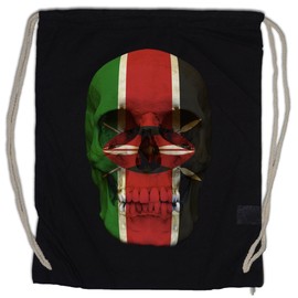 Classic Kenya Skull Flag Banner Flag Kenya Gym Bag Gym Bag Skull