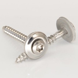 Pack of 100 Spengler Screws 4.5 x 45 Torx TX-25 with U-Washer (15 mm) Similar to DIN 7995 A2 Stainless Steel