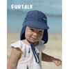 FURTALK Baby Flap Sun Hat UPF 50+ Adjustable Unisex Baby