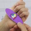 Unicorn Cat with Rainbow Calico Markings Double-Sided Oval Nail File