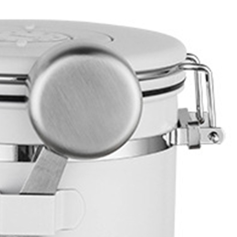 Coffee Canister 1.2L Stainless Steel Versatile Airtight Food Storage Container