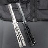 Tomuvpzn Butterfly Comb, 2 PCS Stainless Steel Folding Practice Hair