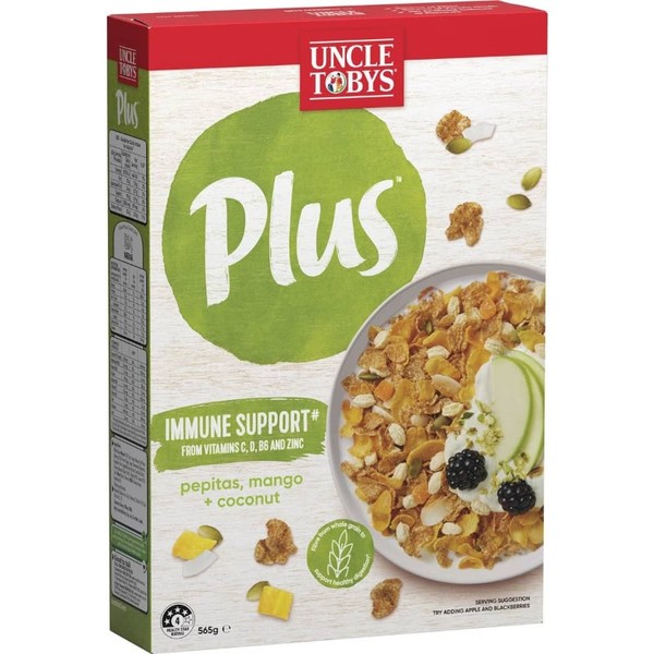 Uncle Tobys Plus Immune Support Breakfast Cereal 565g