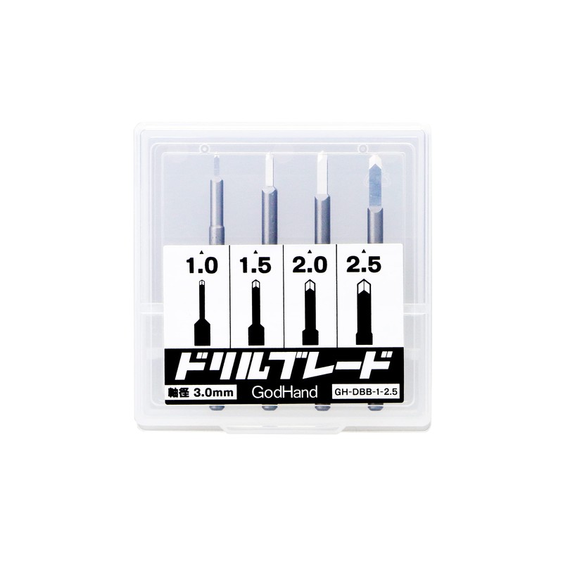 GODHAND GH-DBB-1-25 Drill Blades Set of 4 (Old Model) (Blade