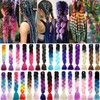 3 Pcs /300g 24'' Braiding Hair Extensions Ombre Jumbo Braiding