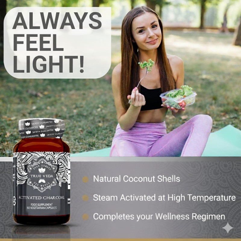 Wild-Crafted Activated Charcoal Capsules | Steam-Activated from Wild-Harvested Coconut Shells