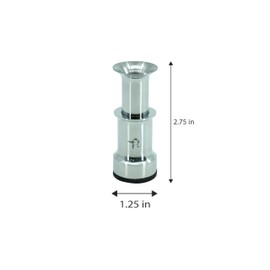 Kingfisher Fly Tying Hair Stacker for Fly Fishing (Stainless Steel, Large)