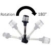 Pactrade Marine Stainless Steel 10" Foldable Warm White All-Round 360