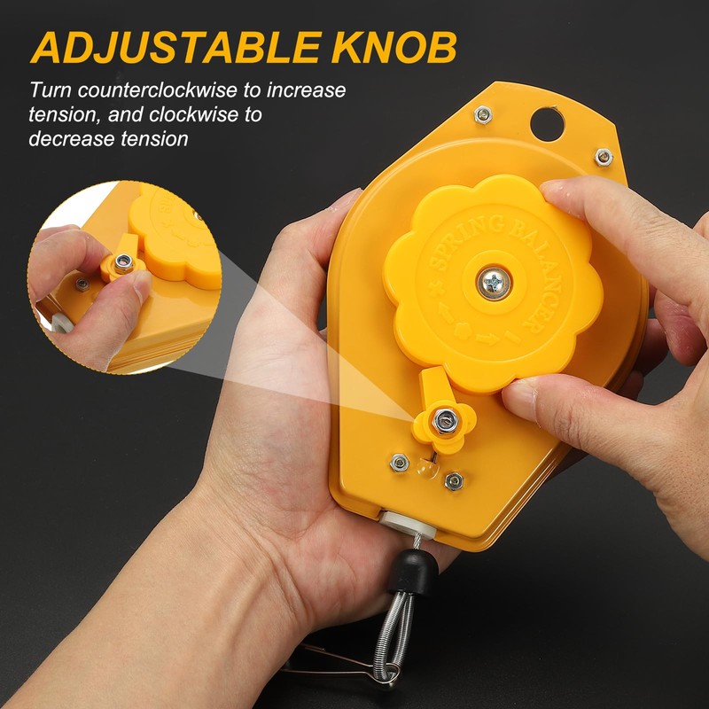 PATIKIL Retractable Spring Balancer, 6.6-11lbs (3-5kg) Bearing Spring Tool Load