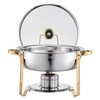VEVOR Chafing Dish Buffet Set, 5 Qt 4 Pack, Stainless