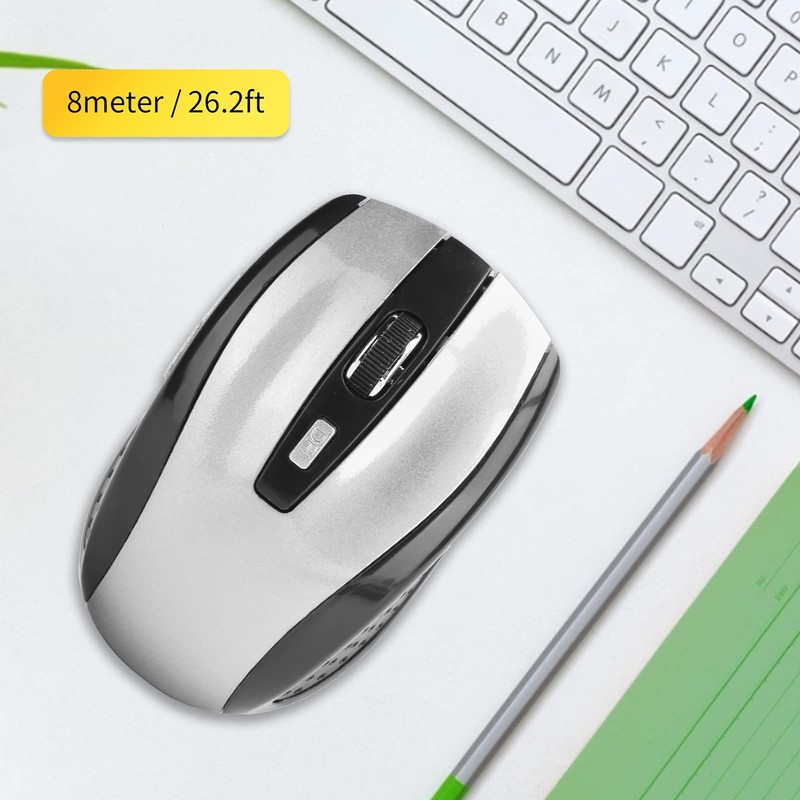 ciciglow Wireless Mouse, Silent Mouse 2.4G Portable Mobile Optical Mouse