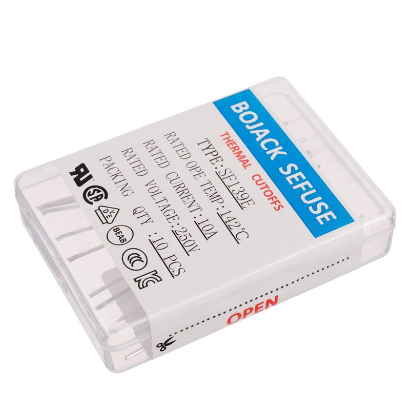 BOJACK SF139E SEFUSE 10A 250V Thermal Fuses 142 Degrees Celsius