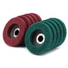 NUODUN 10Pcs 180/320 Grit Nylon Fiber Flap Disc Metal Polishing