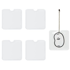 [Proooooces] Acrylic Key Holder Cover, 6.5x9, 7.5x7.5, 9x9, 12x12, 15x8, Set of 5, Protective Sheet, Storage, Acrylic Keychain, Rubber Strap, Protective Cover, Protects Against Dirt and Scratches,