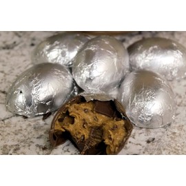 Lang’s Chocolates – Dark Chocolate Easter Eggs – Peanut Butter Filled – 6 Pieces – Rich & Creamy – Perfect in Easter Baskets – Belgium Chocolate – Handcrafted – Gluten Free – Easter Candy – Kosher