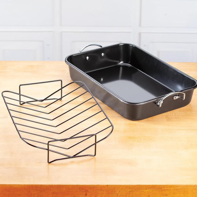 Roaster And V Rack Set by Chef's Pride
