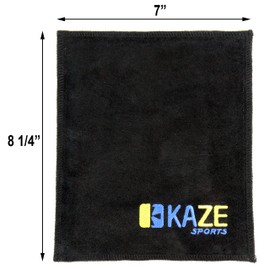KAZE SPORTS Premium Leather Shammy Pad Bowling Ball Cleaning Towel (1)
