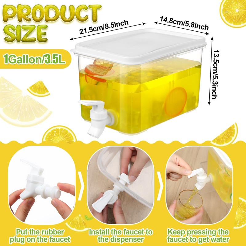 151 Pcs Lemonade Stand Supplies Lemonade Stand Kit Plastic Drink