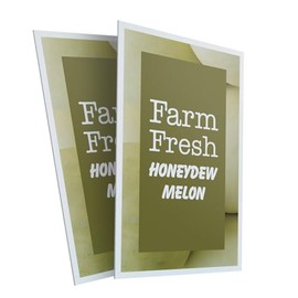 Farm Fresh Honeydew (2-Pack) 24 Inch x 36 Inch Plastic Signs | Sign Insert 4mm Corrugated Plastic Signs Storefront Window Poster | Sweet Melons, Farmer’s Market, Freshly Harvested | Made in USA