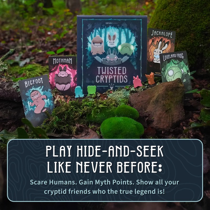 Unstable Games Twisted Cryptids Board Game - Strategy Card Game