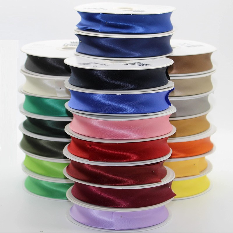 Leduc Satin Bias Binding 20 m 30 Colours for Double