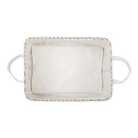 DII Laundry Storage Collection, PE Coated Collapsible Bin with Handles, Stone Lattice, Extra-Large Set, 12.5x17.5x10.5"