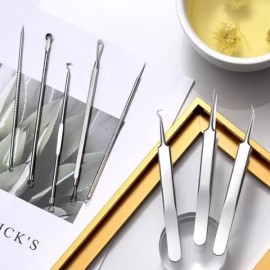 여드름제거기 압출 피지 8종 1세트 압출기 케어 Acne Remover Pimple Extractor Blackhead 8pcs Set Comedone Extractor Kit