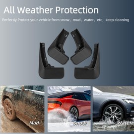 Mud Flaps for Toyota Crown 2023 2024 2025, Wheel & Tire Splash Guards, Mudflaps for Car, PP Material, All Weather Tire Protector Splash Guards Mudflaps for Toyota Crown Exterior Accessories