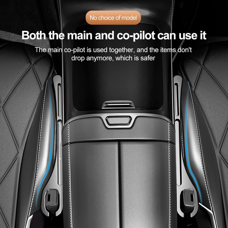 2PCS Upgrade Car Seat Gap Filler with Phone Holder,Multi-Function Car
