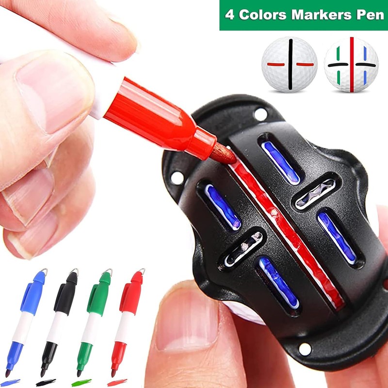 GNAUMORE Golf Ball Liner Template, Golf Ball Alignment Tool Liner,