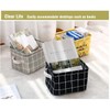 AARainbow 3 Packs Storage Basket Bins Canvas Mini Storage Cubes