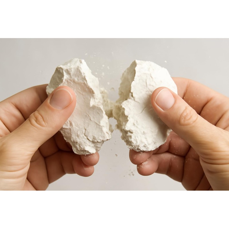 HITT Premium Edible White Clay — Earthy Flavor Crunchy Dirt