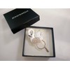 NOUMANDA Crystal White Swan Magnetic Eyeglass Pin Brooch Glasses Spec